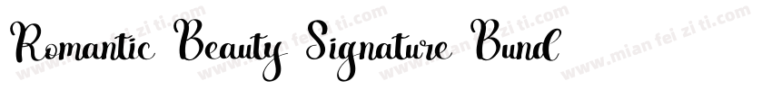 Romantic Beauty Signature Bundle字体转换
